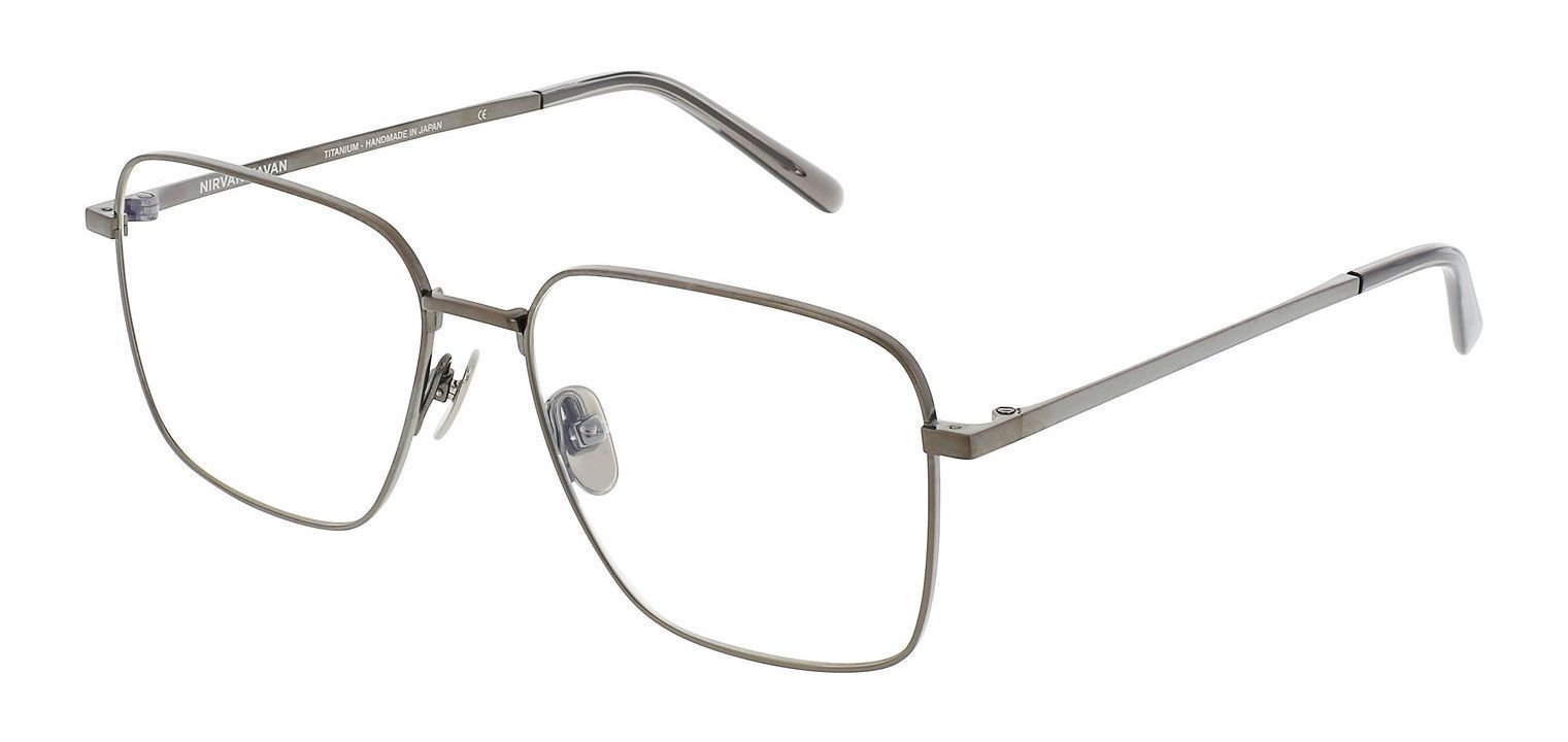 Nirvan Javan Rectangle Eyeglasses TOKYO 02 Matt black for Unisex