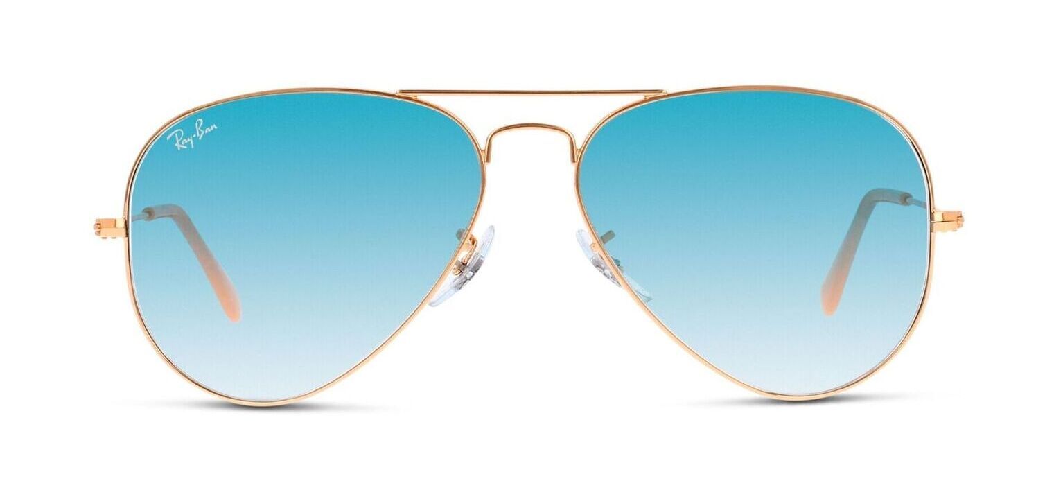 Ray-Ban Aviator Sonnenbrillen 3025 Gold für Damen/Herren