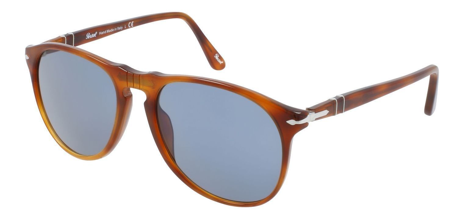 Persol Oval Sunglasses 0PO9649S Havana for Man