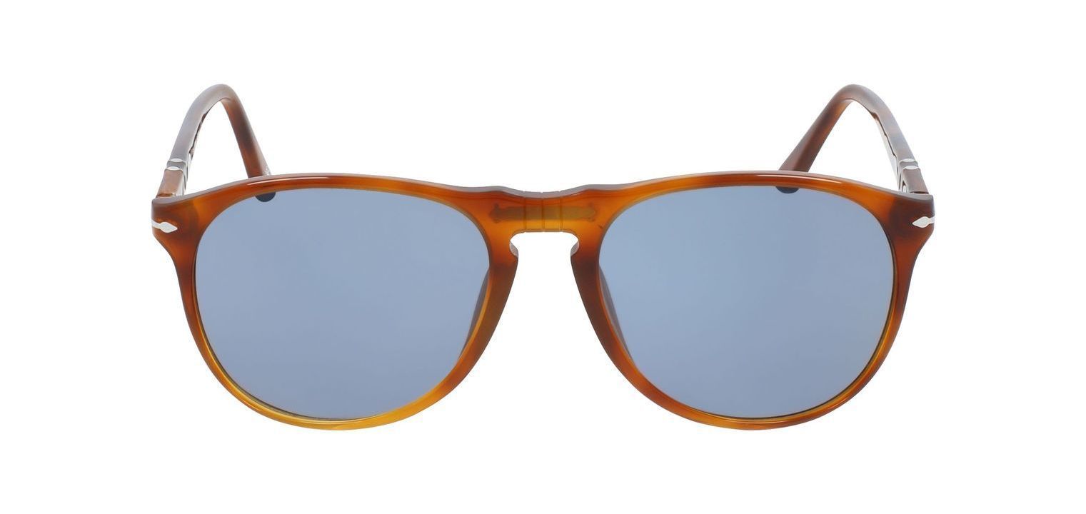 Persol Oval Sunglasses 0PO9649S Havana for Man