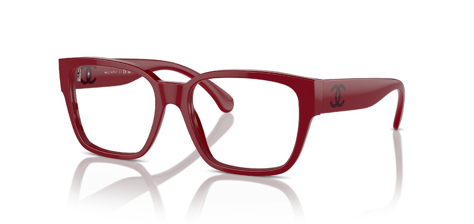 Lunettes de vue Chanel Rectangle 0CH3475 Rouge pour Femme