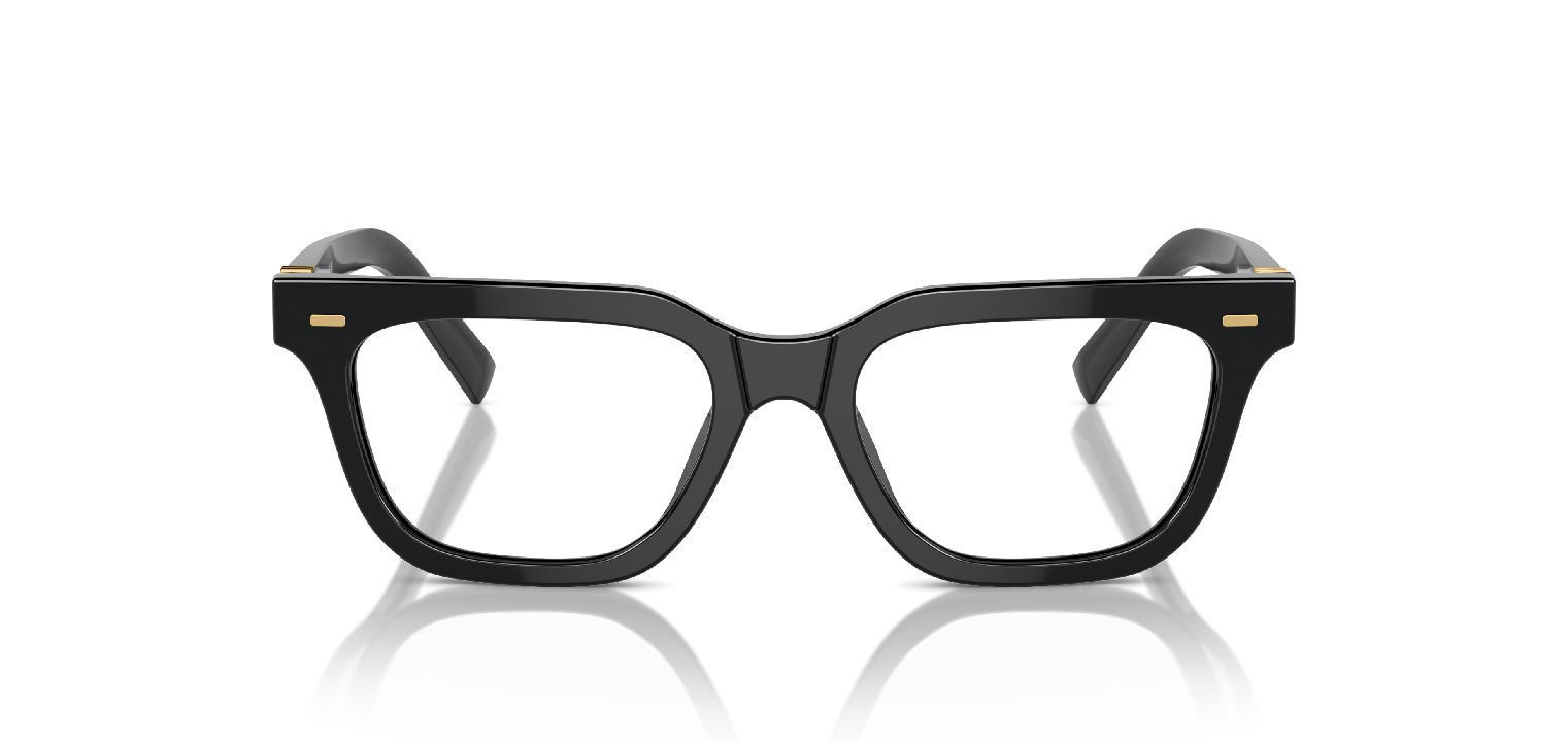 Miu Miu Rectangle Eyeglasses 0MU 07XV Black for Woman