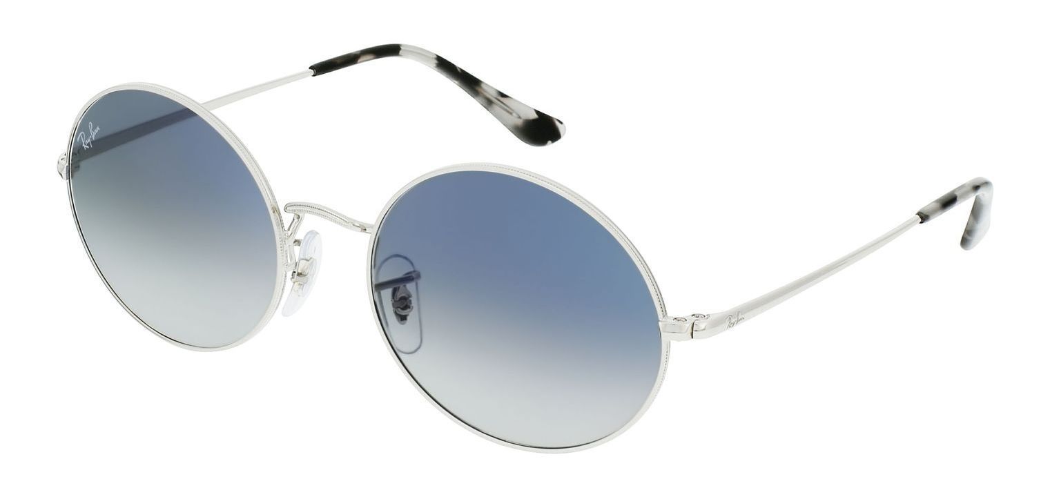 Ray-Ban Rund Sonnenbrillen 0RB1970 Sillber für Damen/Herren