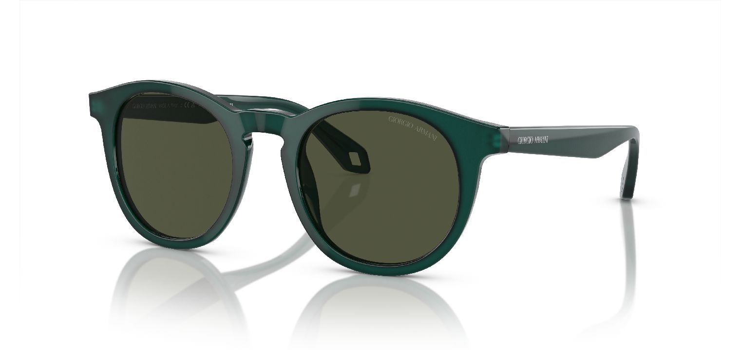 Lunettes de soleil Giorgio Armani Ronde 0AR8192 Vert pour Homme