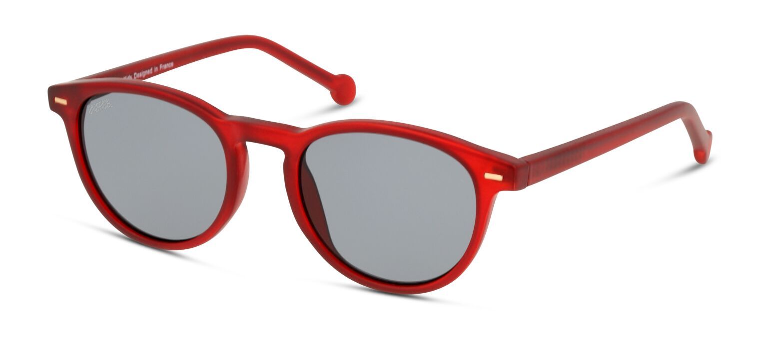 Unofficial Oval Sunglasses UNSK0023 Red for Kid