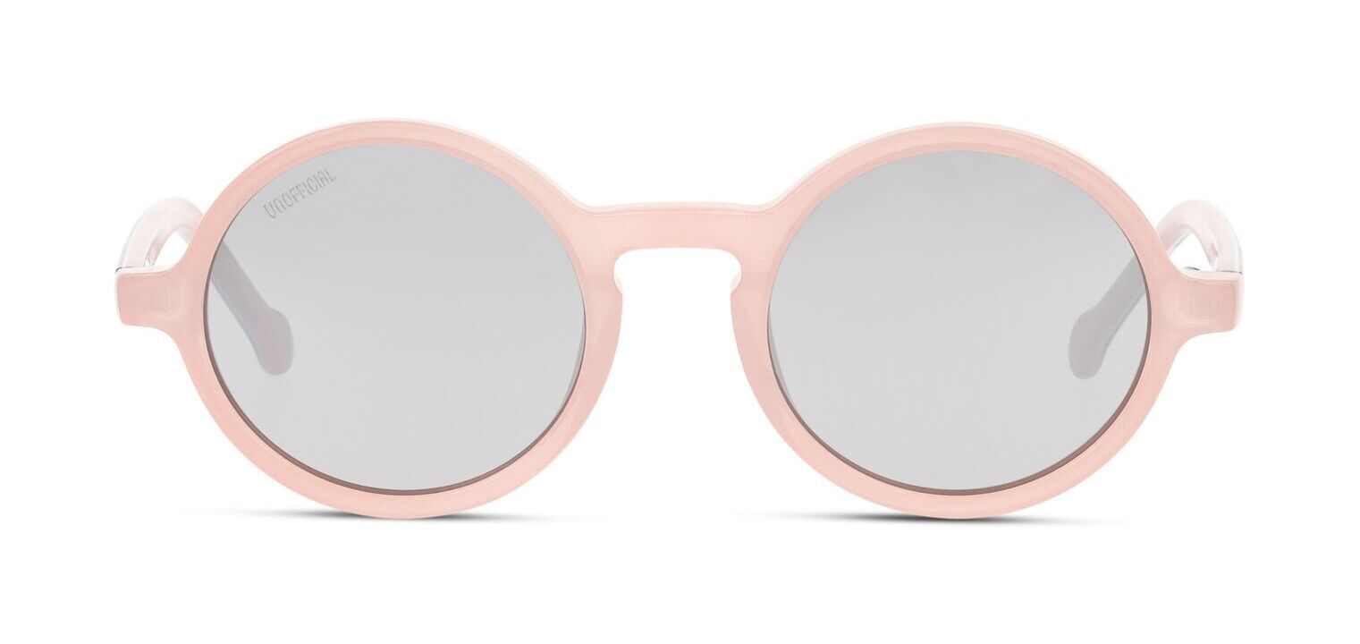 Lunettes de soleil Unofficial Ronde UNSK0027 Rose pour Enfant