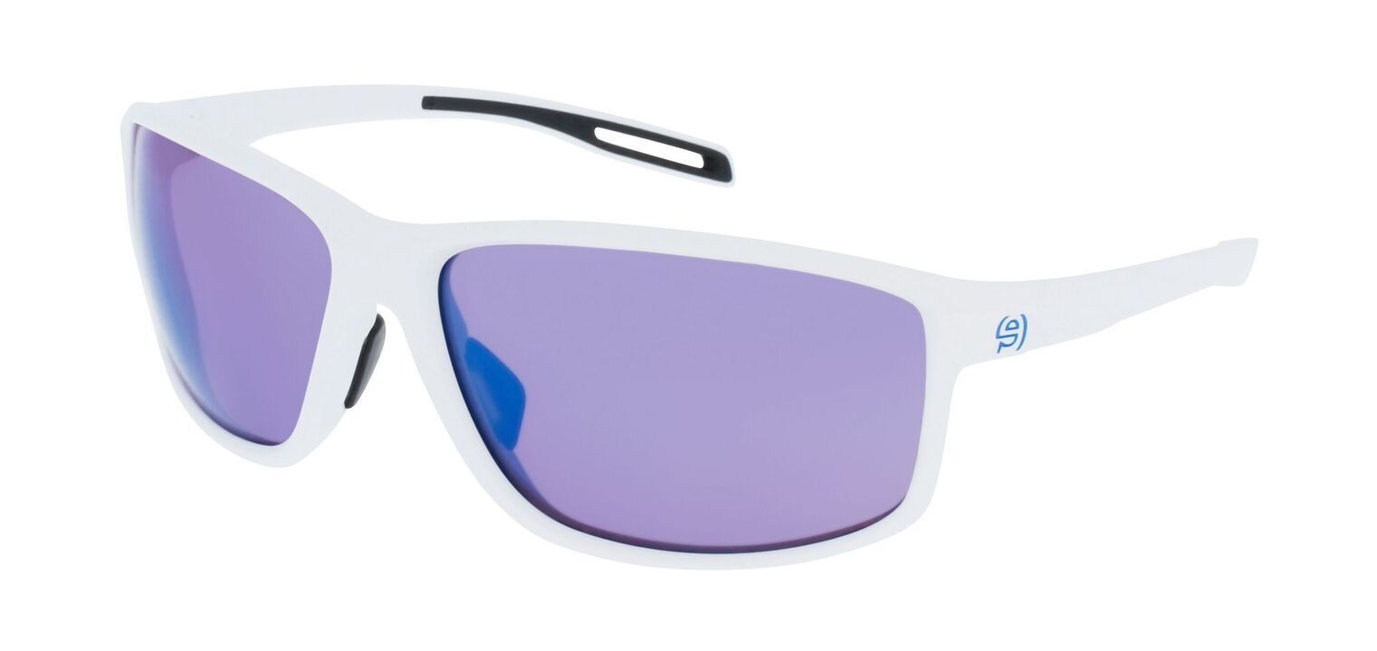 Evil Eye Rectangle Sunglasses STOKED E022 White for Unisex