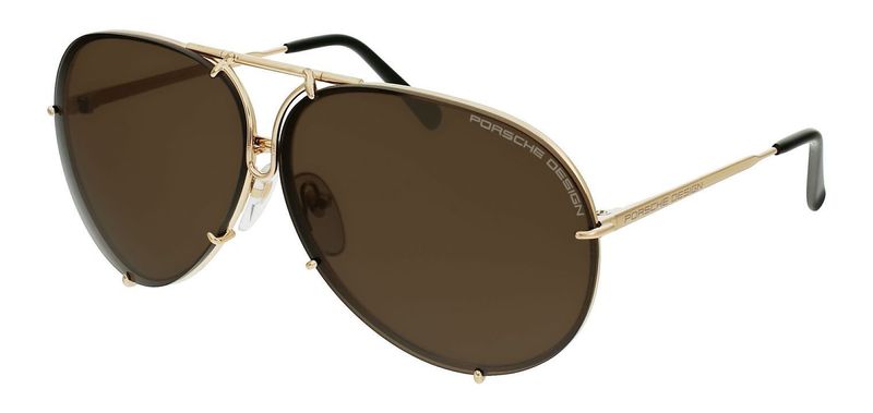Porsche Design Aviator Sunglasses P8478S Gold for Man