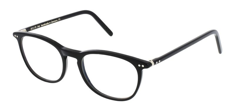 Lunor Rectangle Eyeglasses A5 Mod. 607 Black for Man