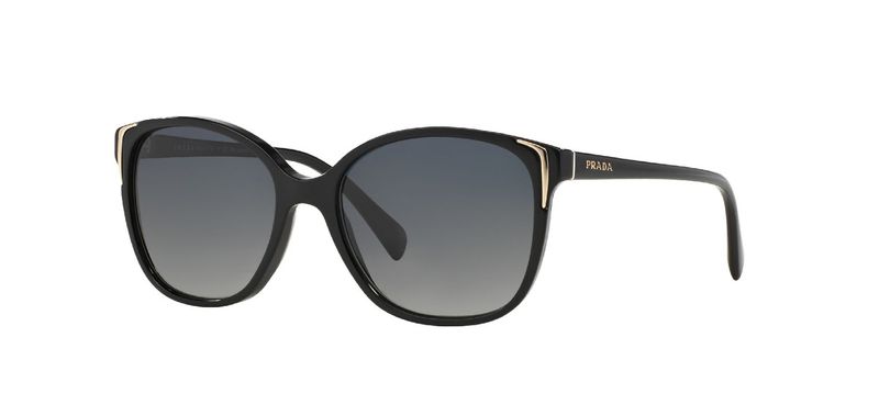 Prada Oval Sunglasses 0PR 01OS Black for Woman
