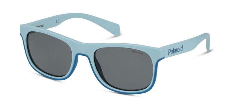 Polaroid Kids Rectangle Sunglasses PLD 8041/S Light blue for Kid