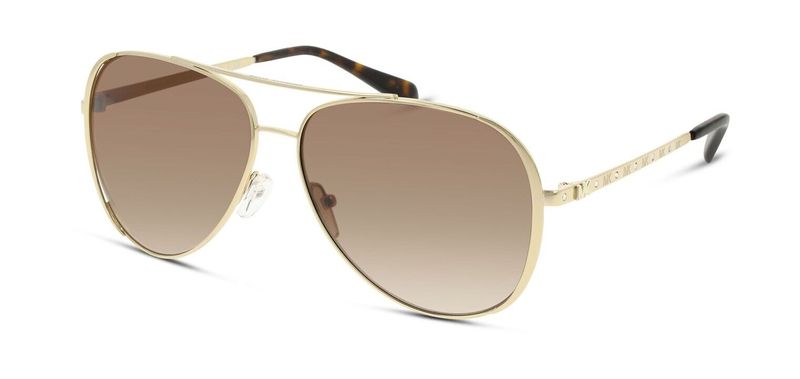 Michael Kors Aviator Sunglasses 0MK1101B Gold for Woman