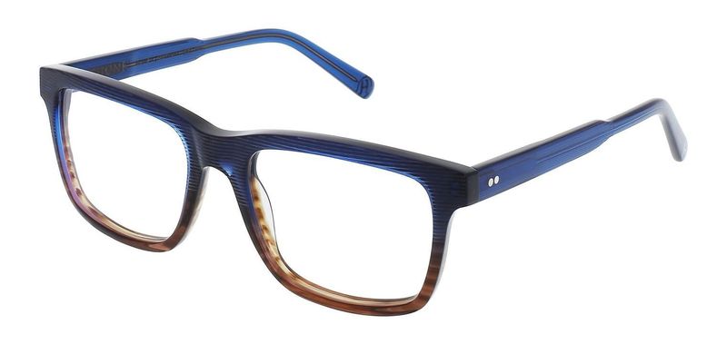 Fhone Rectangle Eyeglasses BRUCE Blue for Man