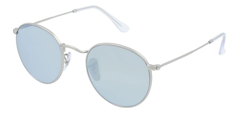Ray-Ban Round Sunglasses 0RB3447 Silver for Man