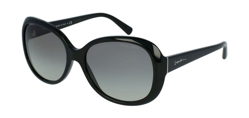 Giorgio Armani Round Sunglasses 0AR8047 Black for Woman