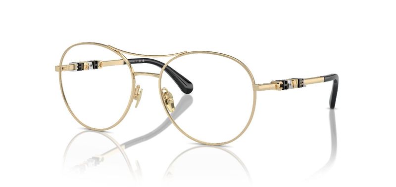 Chanel Oval Eyeglasses 0CH2214 Gold for Woman
