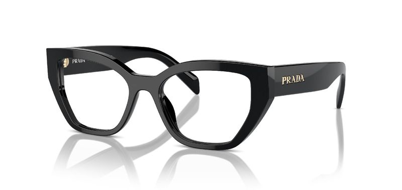 Prada Fantaisie Eyeglasses 0PR A16V Black for Woman