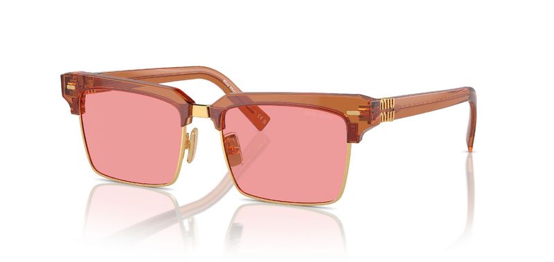 Miu Miu Carré Sunglasses 0MU 10ZS Marron for Woman