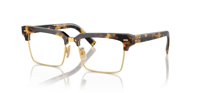 Miu Miu Rechteckig Brillen 0MU 11XV Schildpatt für Damen