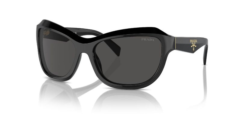 Prada Cat Eye Sunglasses 0PR A27S Black for Woman