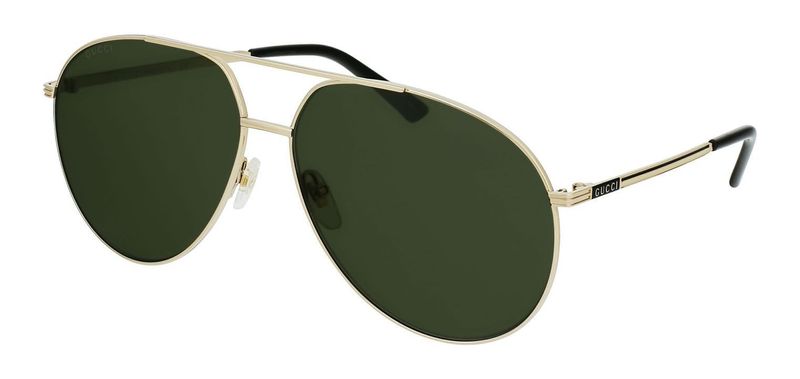 Gucci Aviator Sonnenbrillen GG0832S Gold für Herren