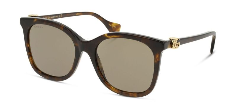 Gucci Rechteckig Sonnenbrillen GG1071S Schildpatt für Damen