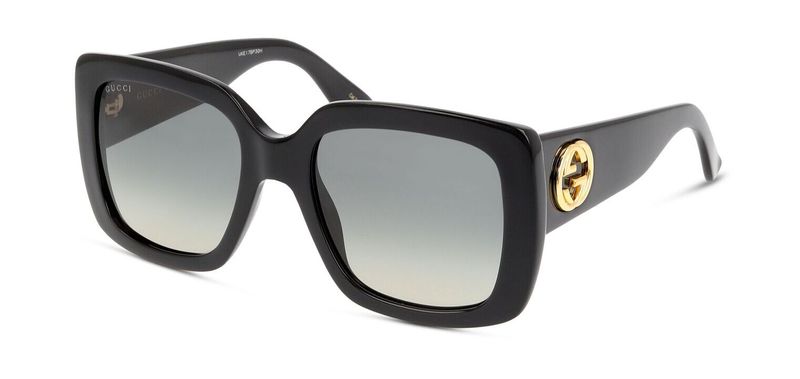 Gucci Rechteckig Sonnenbrillen GG0141SN Schwarz für Damen