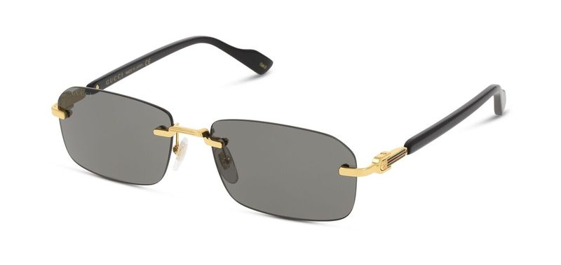 Gucci Rechteckig Sonnenbrillen GG1221S Gold für Herren
