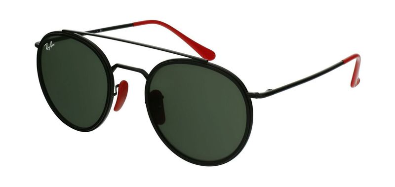 Ray-Ban Round Sunglasses 0RB3647M Black for Man