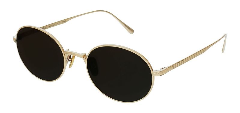 Persol Oval Sunglasses 0PO5001ST Gold for Unisex