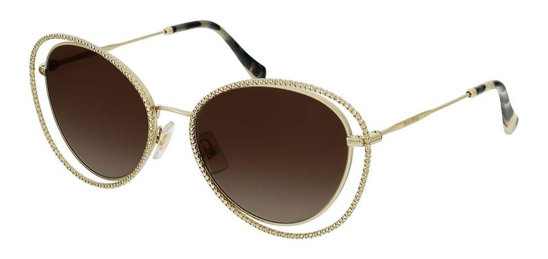 Lunettes de soleil Miu Miu Papillon 0MU 59VS Rose pour Femme