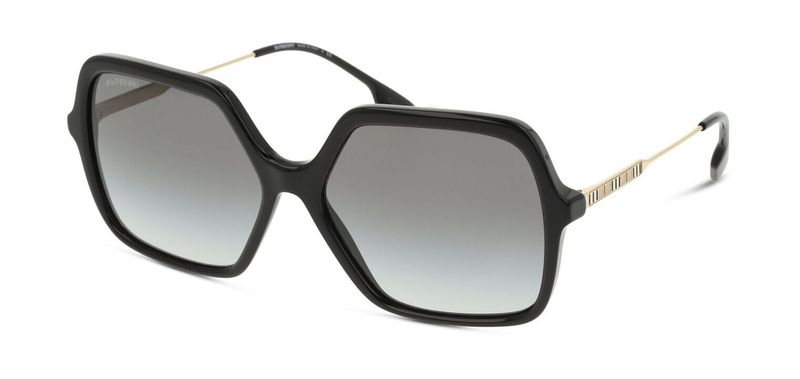 Burberry Rechteckig Sonnenbrillen 0BE4324 Schwarz für Damen