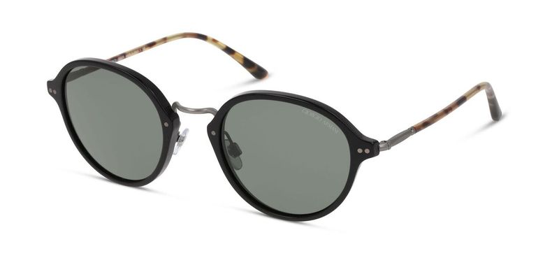 Giorgio Armani Round Sunglasses 0AR8139 Black for Man