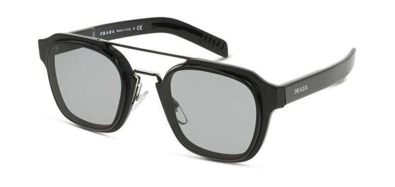 Prada Rectangle Sunglasses 0PR 07WS Black for Man