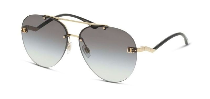 Dolce & Gabbana Aviator Sunglasses 0DG2272 Gold for Woman