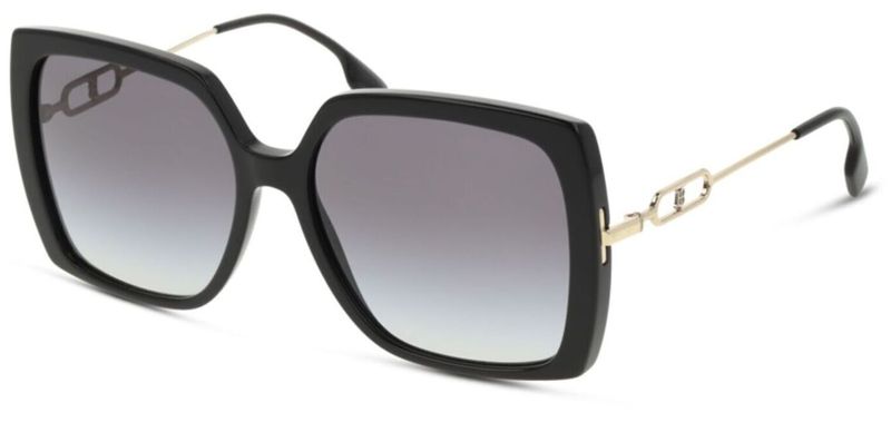 Burberry Rechteckig Sonnenbrillen 0BE4332 Schwarz für Damen