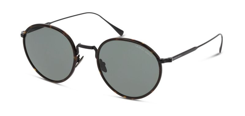 Giorgio Armani Round Sunglasses 0AR6103J Matt black for Man