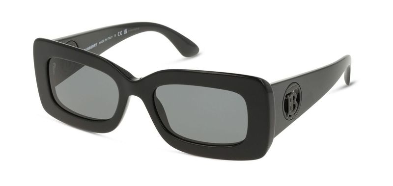 Burberry Rechteckig Sonnenbrillen 0BE4343 Schwarz für Damen