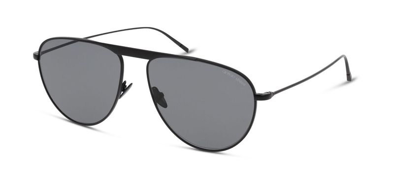 Giorgio Armani Aviator Sunglasses 0AR6131 Matt black for Man