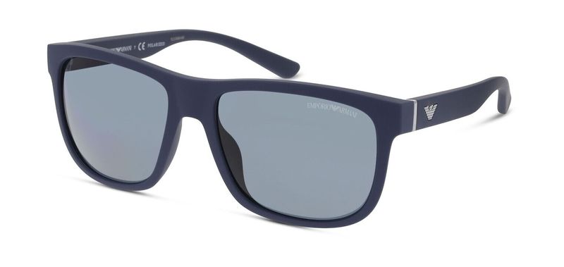 Emporio Armani Rectangle Sunglasses 0EA4182U Blue for Man