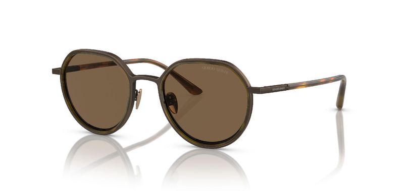 Giorgio Armani Round Sunglasses 0AR6144 Bronze for Man