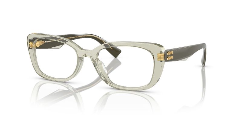 Miu Miu Rectangle Eyeglasses 0MU 07VV Grey for Woman