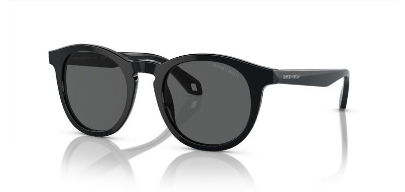 Giorgio Armani Round Sunglasses 0AR8192 Black for Man