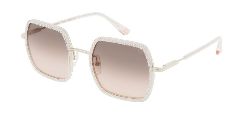 Etnia Rectangle Sunglasses AZAHARA 53S White for Woman