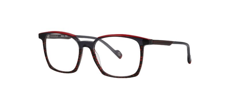 Etnia Rectangle Eyeglasses BORJA Red for Man