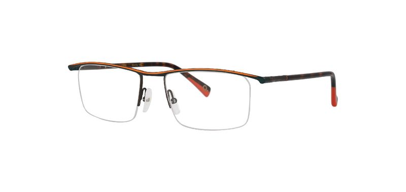 Etnia Rectangle Eyeglasses TESLA Multicolor for Man