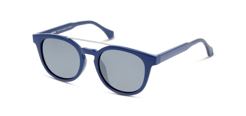 Unofficial Round Sunglasses UNST0014P Blue for Kid