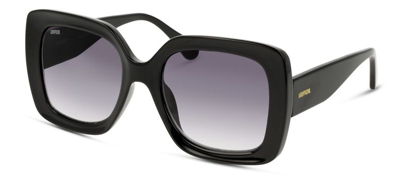 Unofficial Rectangle Sunglasses UNSF0119 Black for Woman