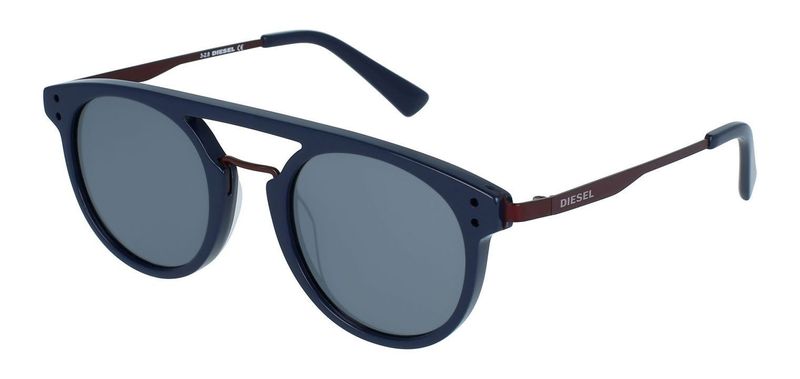 Diesel Round Sunglasses DL0278 Blue for Man