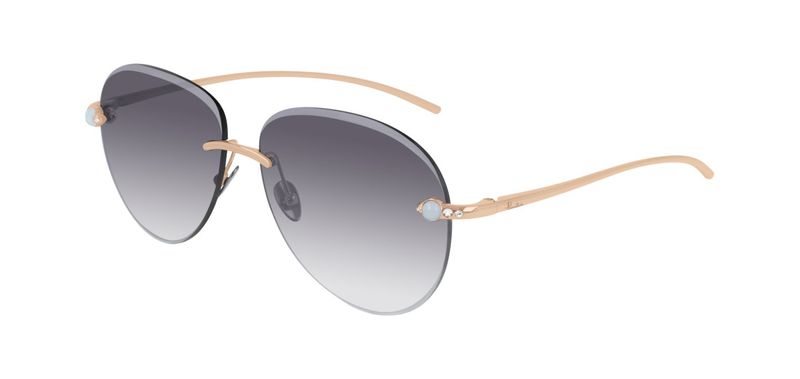 Pomellato Round Sunglasses PM0067S Gold for Woman